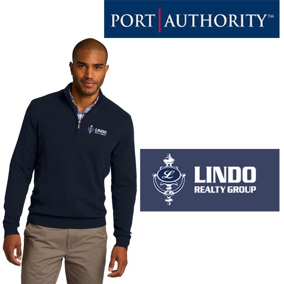 Lindo Realty Group Port Authority® 1/2-Zip Sweater
