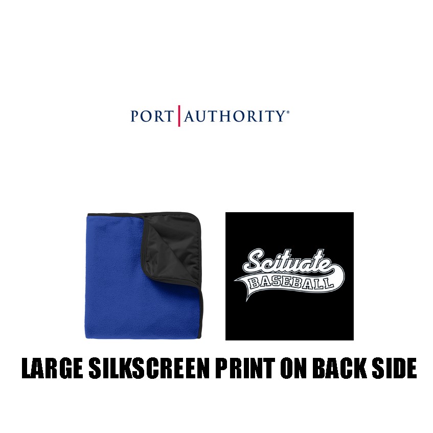 Scituate Baseball (SLL) Port Authority Fleece & Poly Travel Blanket 