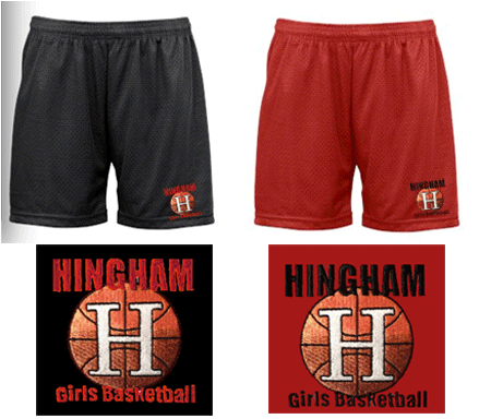 Hingham Girls Basketball Badger Youth Unisex and Adult Ladies Mesh/Tricot Short