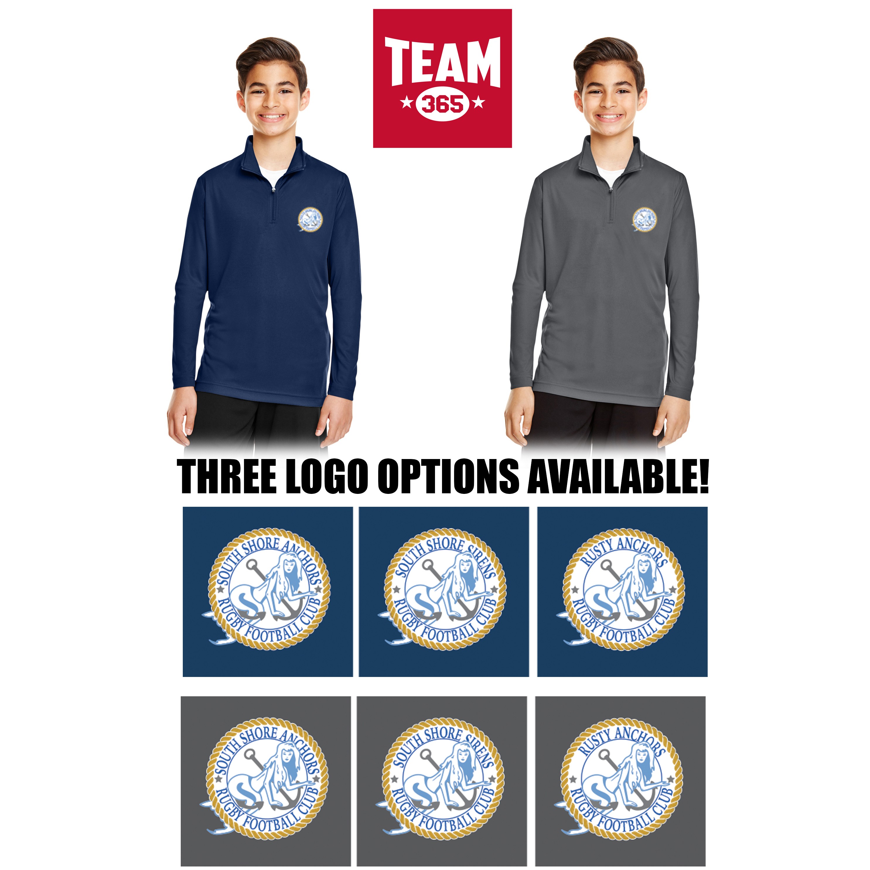 South Shore Anchors Team 365 Youth Zone Performance Quarter-Zip