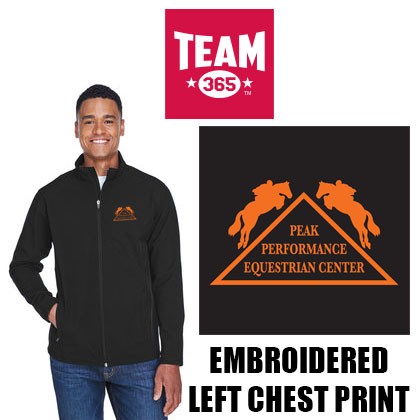 Peak Performance Equestrian Center Team 365 Men's Leader Soft Shell Jacket