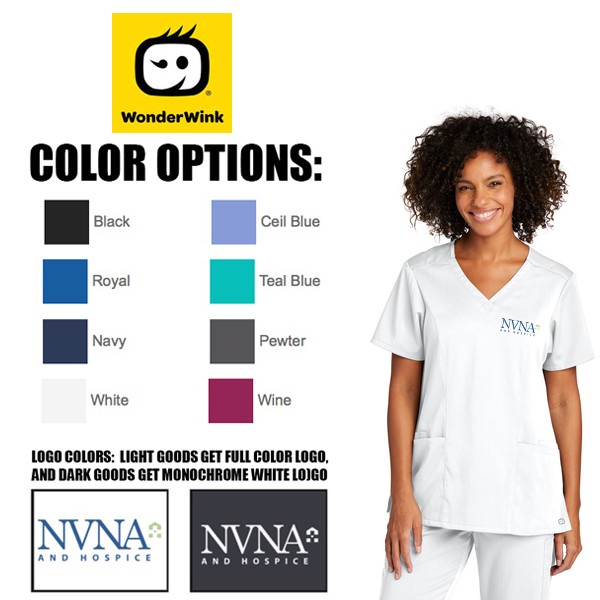 NVNA & Hospice WonderWink® Women’s Premiere Flex™ V-Neck Top