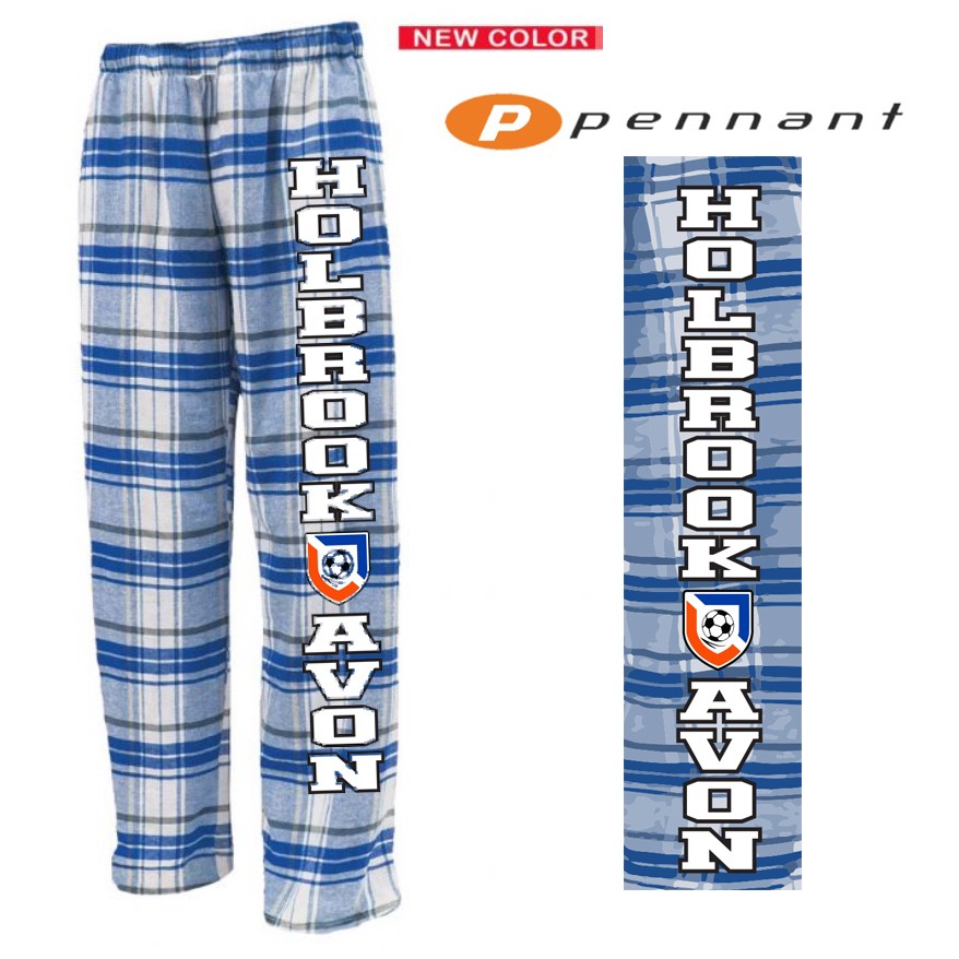 Holbrook Avon Youth Soccer Pennant Brand FLNP Youth Flannel Pant, Silkscreened, Youth Fit