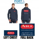 Able Corporate Ordering Port & Company ® Tall Core Fleece Pullover Hooded Sweatshirt