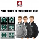 Marshfield high School Girls Hockey Bayside - USA-Made Quarter-Zip Pullover Sweatshirt - 920