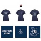 Calvary Chapel Academy Badger B-Core Women’s Performance Material Tee, # 416000