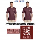Hanson Republican Town Committee Jerzees Adult SpotShield™ Jersey Polo, Silkscreened