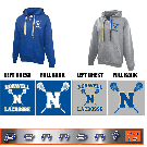 Norwell Girls Youth Lacrosse Pennant Brand 715 Faceoff 2-Lace Hoodie