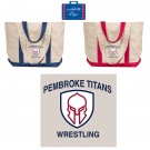 Pembroke Titans Youth Wrestling Liberty Bags Windward Large Cotton Canvas Classic Boat Tote