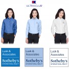 Lusk & Associates Sotheby’s International Realty UltraClub Ladies' Classic Wrinkle-Resistant Long-Sleeve Oxford