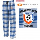 Holbrook Avon Youth Soccer Pennant Brand FLNP Flannel Pant, Embroidered, Adult Fit