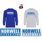 Norwell Baseball Badger B-Core Long Sleeve Youth Tee (Performance Material) Model 210400