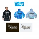 Xplosion Dance Center Tie-Dye Adult Tie-Dyed Pullover Hooded Sweatshirt