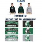 Abington Youth Football & Cheer Gildan Youth Heavy Blend™ 8 oz., 50/50 Hooded Sweatshirt, 2 Print Version (YOUTH)