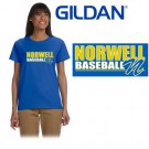 Norwell Baseball Gildan Ladies' Ultra Cotton® T-Shirt Model G200L