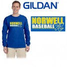 Norwell Baseball Gildan Adult Ultra Cotton® Long-Sleeve T-Shirt Model G240