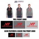 Vasquez Performance J America Adult Triblend Fleece Sleeveless Hooded Sweatshirt