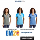 Emma Ryan Scholarship Fund Sport-Tek® Ladies PosiCharge® RacerMesh® Raglan Heather Block Polo