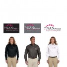 The NAN Project Harriton Easy Blend™ Long-Sleeve Twill Shirt with Stain-Release