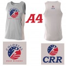 Colonial Road Runners A4 The Pacer Singlet, Men’s Fit, Silver