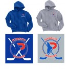 Plymouth Whalers Hockey Gildan Brand Hooded Pullover Sweatshirt, Youth