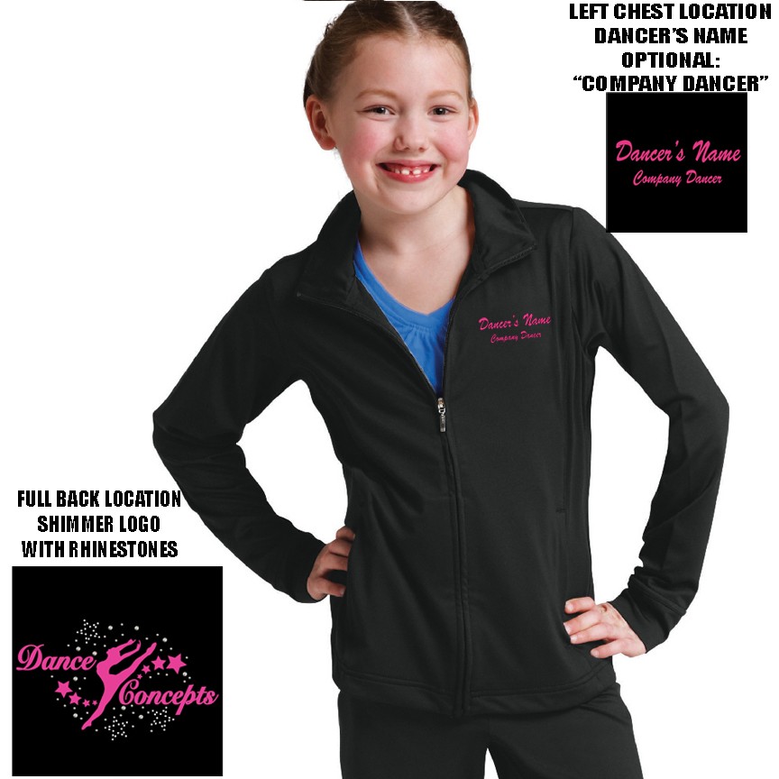 Dance Concepts Charles River Fitness Jacket, Youth Girl’s 