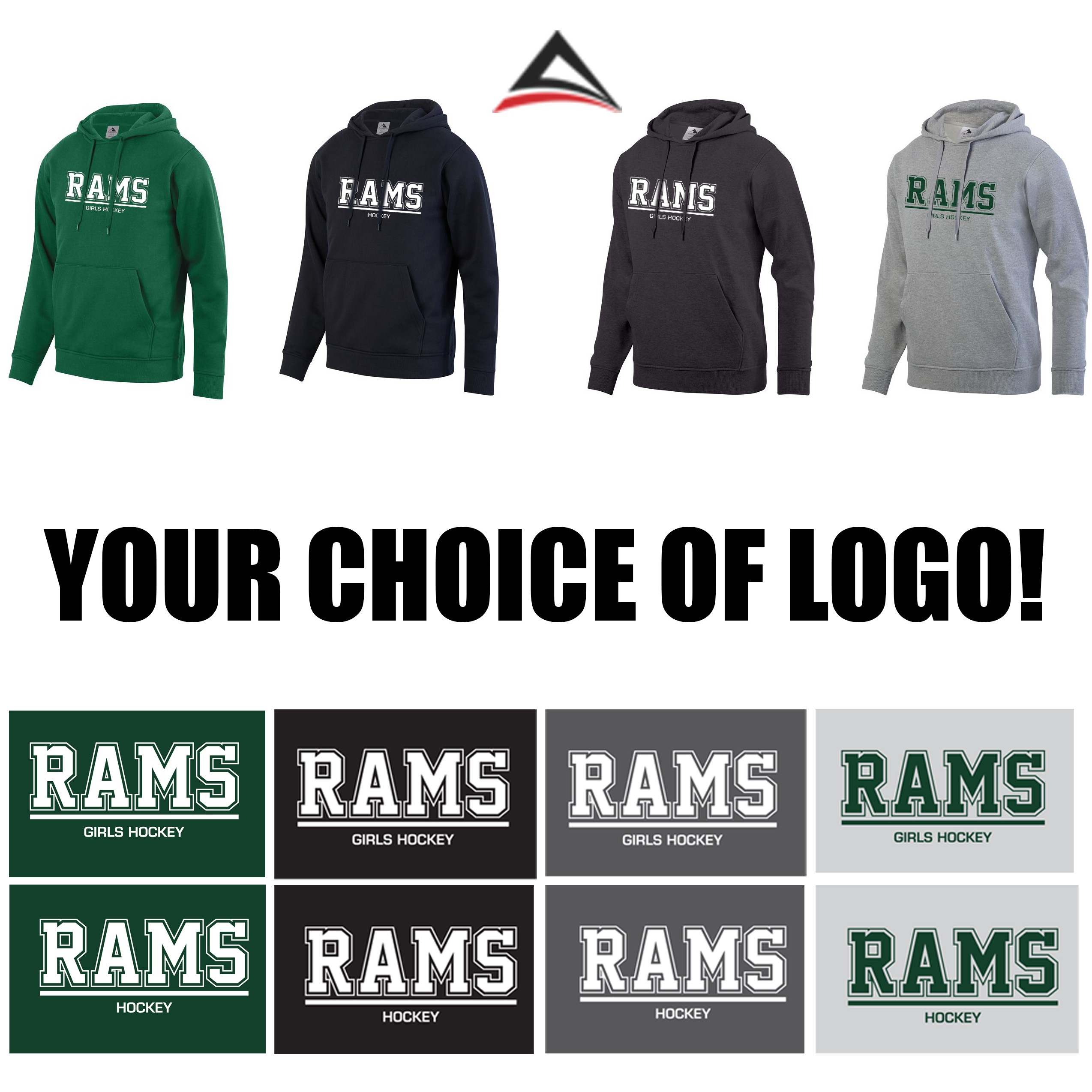 Marshfield high School Girls Hockey Holloway 60/40 Fleece Hoodie