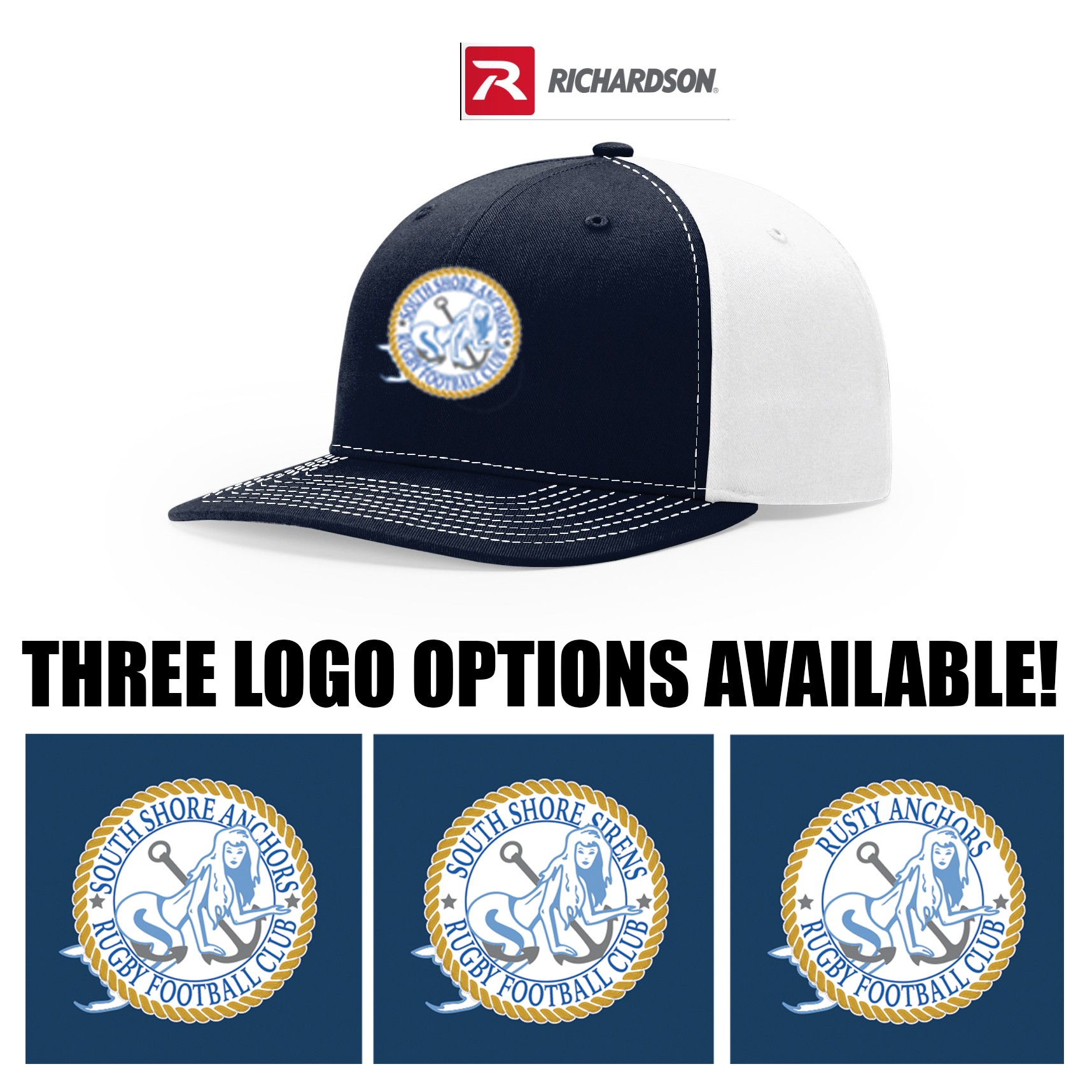 South Shore Anchors Richardson Twill Back Trucker Cap