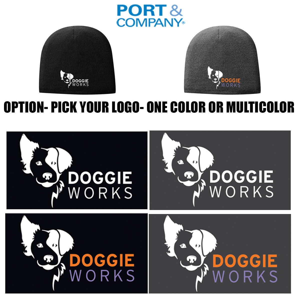 Doggie Works Port & Company® Fleece-Lined Beanie Cap