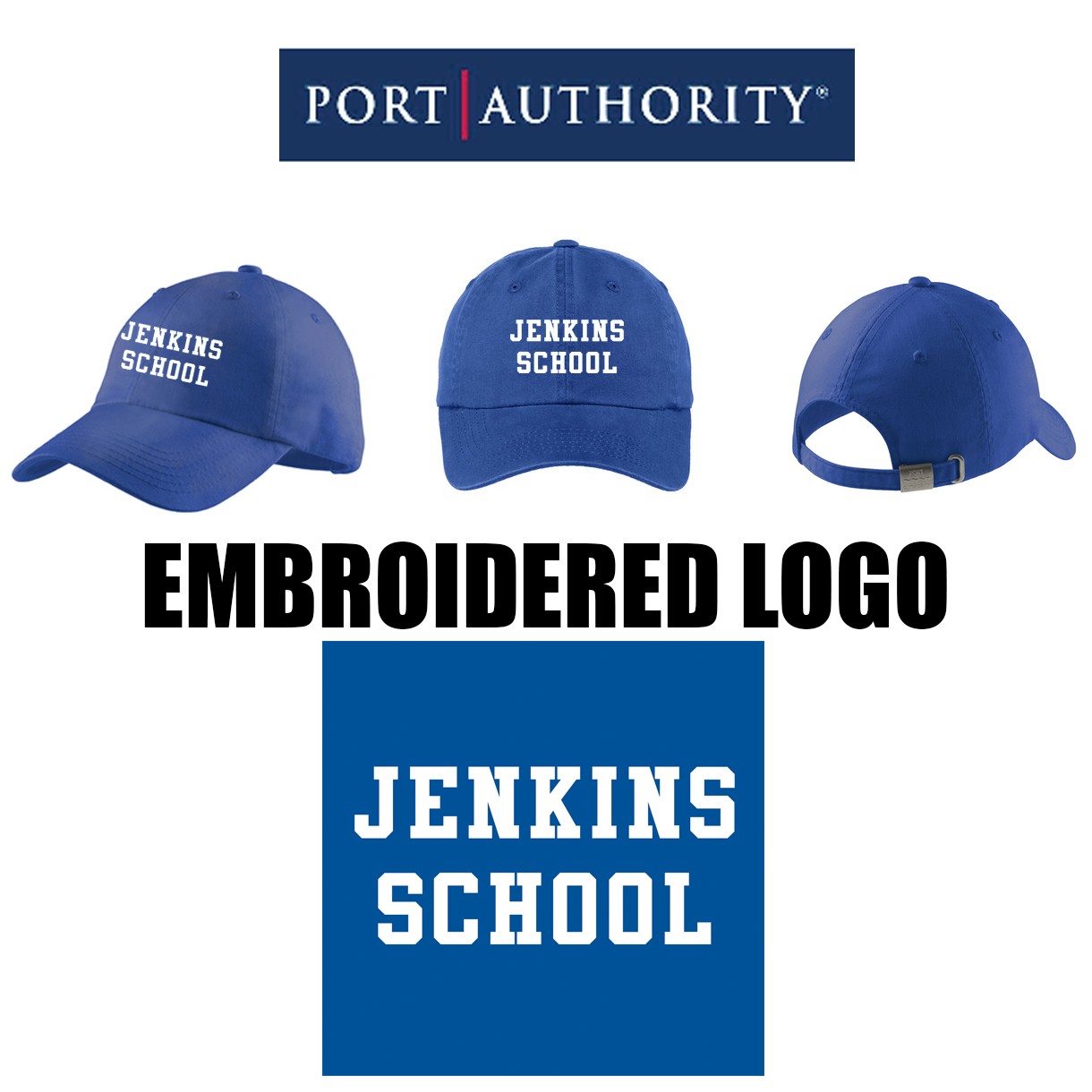 Jenkins School Port Authority® Ladies Garment Washed Cap