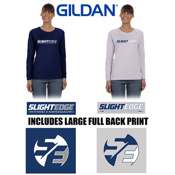 Slight Edge Fitness & Performance Gildan Ladies' Heavy Cotton™ Long-Sleeve T-Shirt