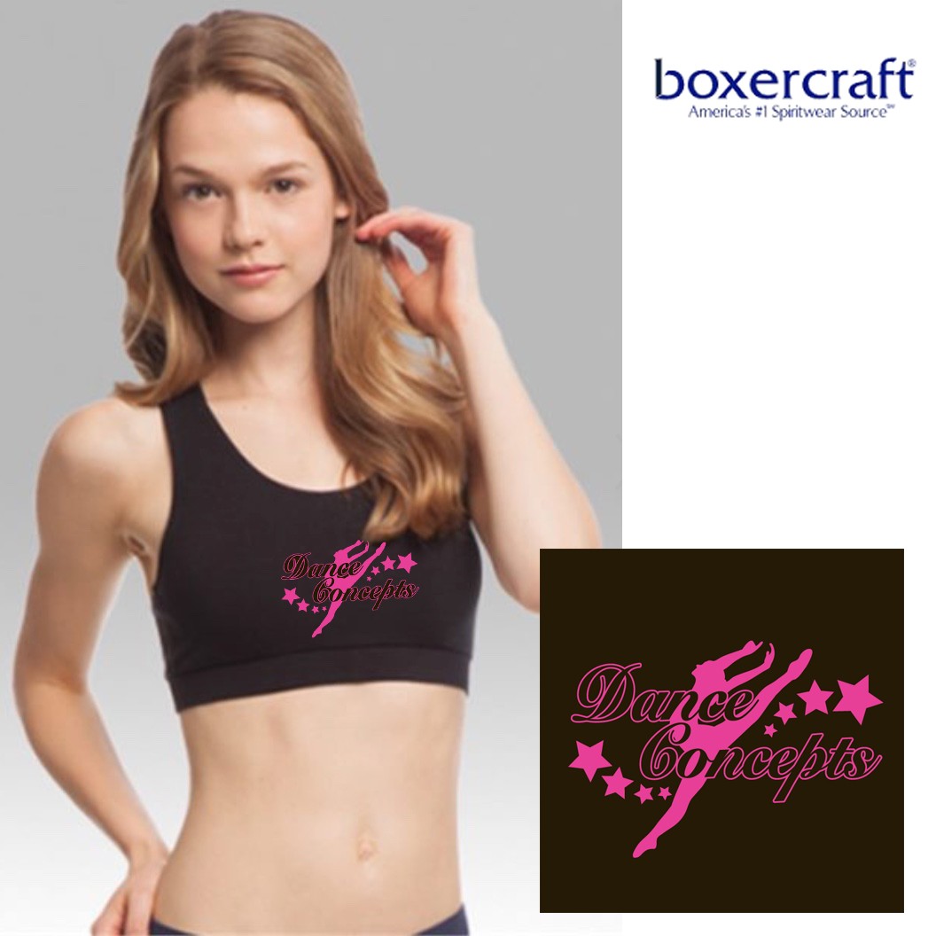 Dance Concepts Boxercraft Girls Sports Bra