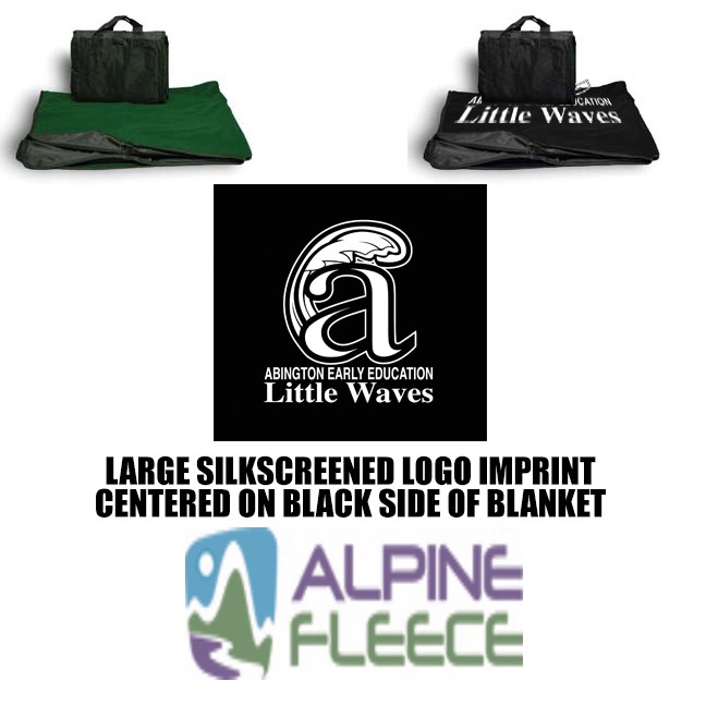 Abington Early Education Program PTO Little Waves Alpine Fleece Fleece/Nylon Picnic Blanket