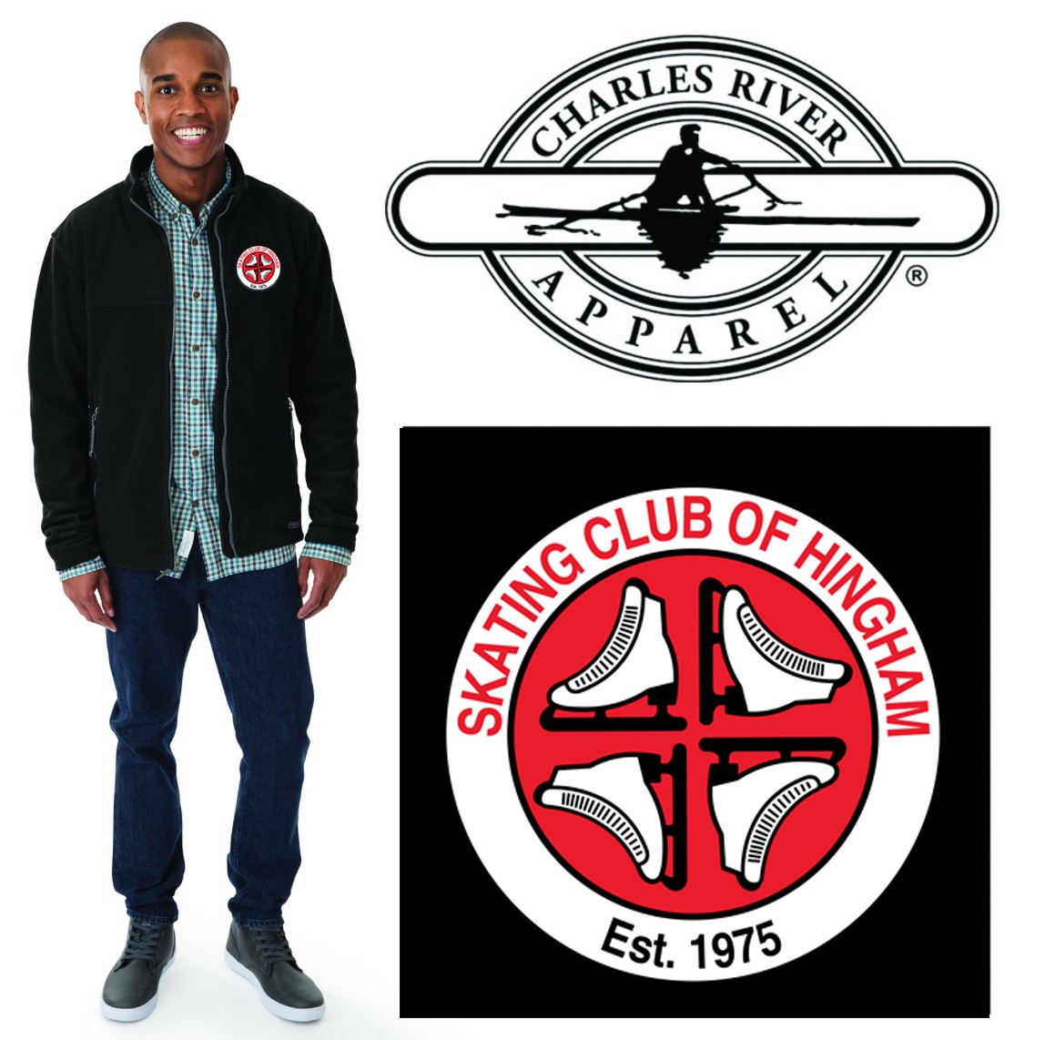 Skating Club of Hingham Charles River Brand Men’s Boundary Fleece Jacket