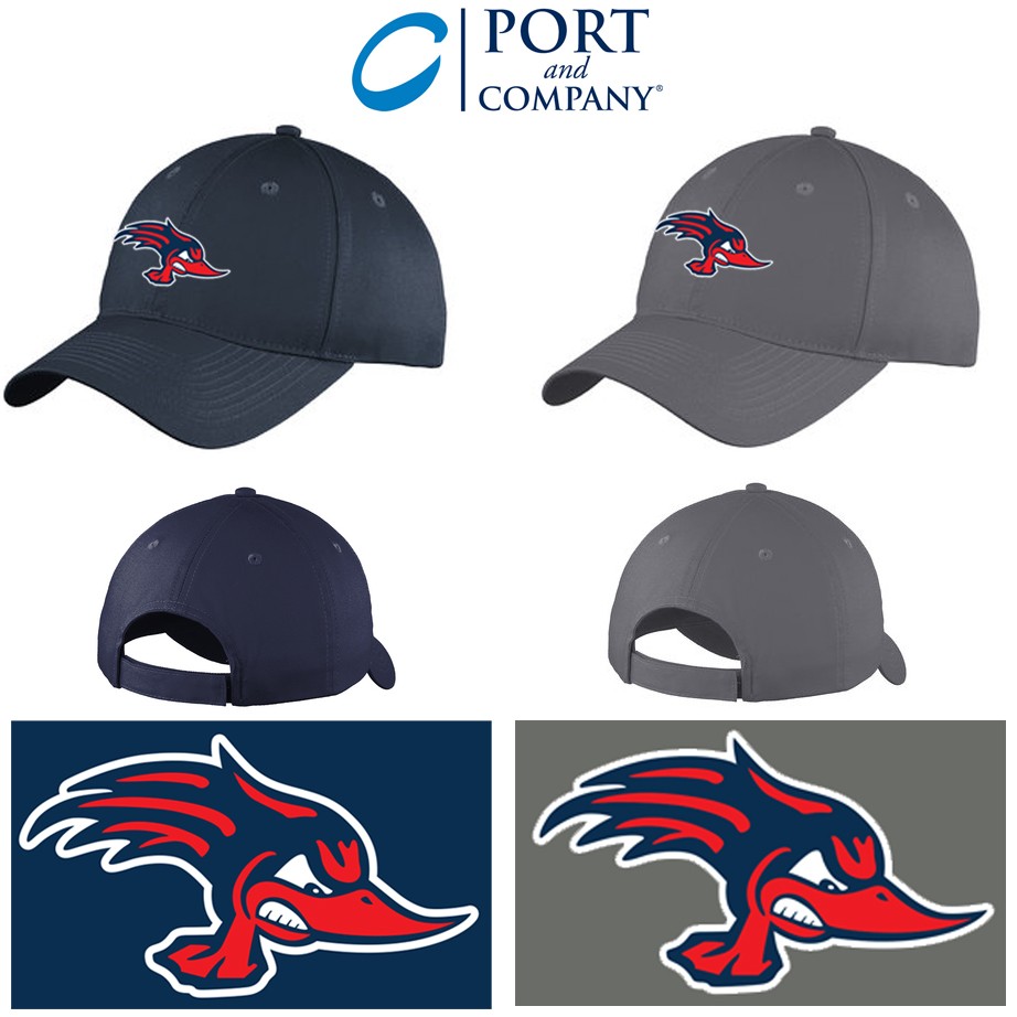 Roadrunners Port & Company® Six-Panel Unstructured Twill Cap- ADULT FIT