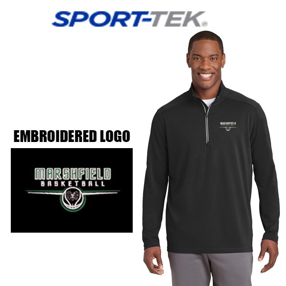Marshfield Youth Basketball Sport-Tek® Sport-Wick® Textured 1/4-Zip Pullover
