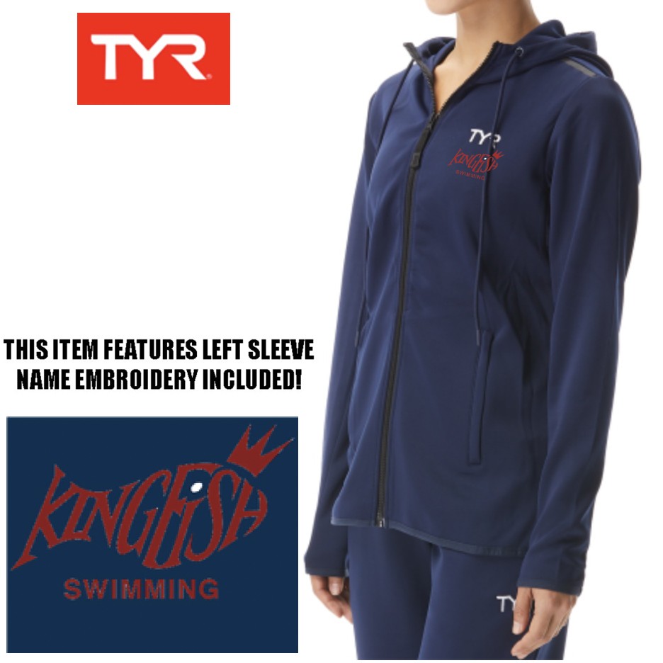 Kingfish Swim Team TYR Women’s Alliance Podium Full Zip Hoodie- SPECIAL ORDER ITEM