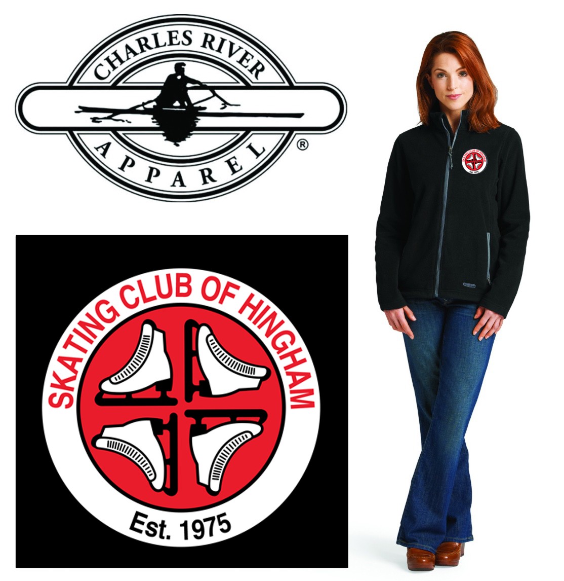 Skating Club of Hingham Charles River Brand Women’s Boundary Fleece Jacket